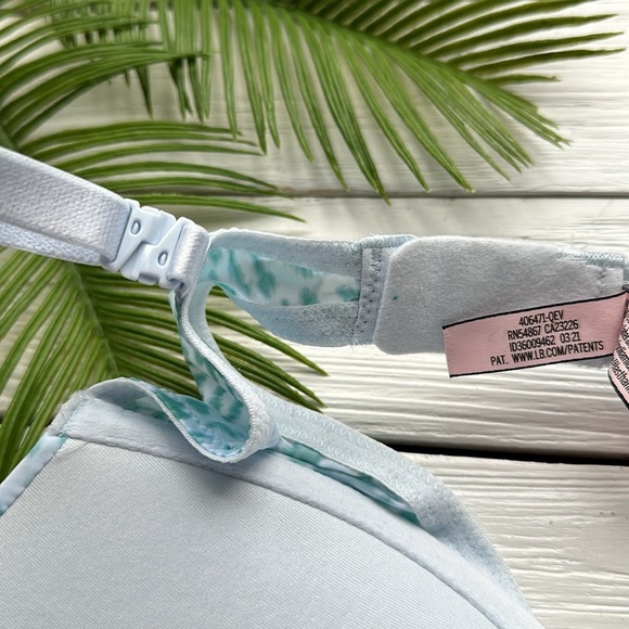 NWT Victorias Secret Blue Leopard Push Up Bra size 32DD - Picture 5 of 5